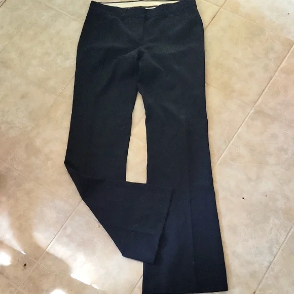 Theory Black Trim Wool Pants Size 6 - Picture 2 of 7